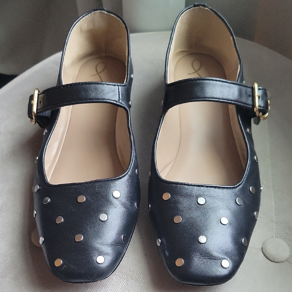 Sam Edelman Michaela Stud Flat. Black Size 9